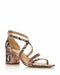 Sam Edelman Stacie Embossed-Leather Block-Heel Sandals Size 9.5