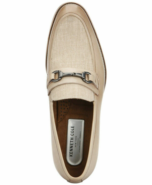 Kenneth Cole New York Men's Slip On Loafer with Bit Detail Beige Size 7M