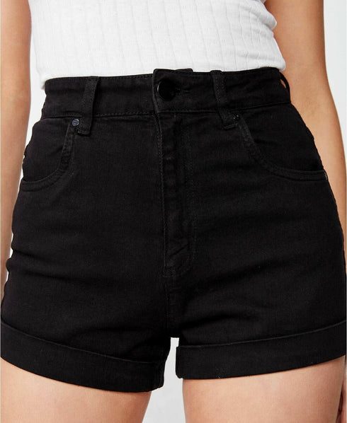 Cotton on High Rise Classic Stretch Denim Short Juniors Size 16