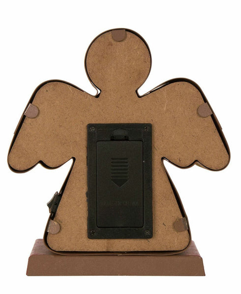 Glitzhome Marquee LED Angel Christmas Stocking Holder 7.5" Battery Operated