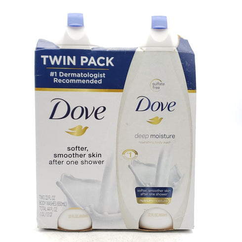 Dove Deep Moisture Skin-Natural Plant-Based Nourisher Body Wash 44oz