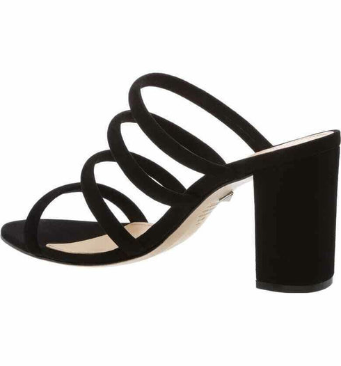 Schutz Felisa Block Heel Sandal Black Size 7B Msrp $170