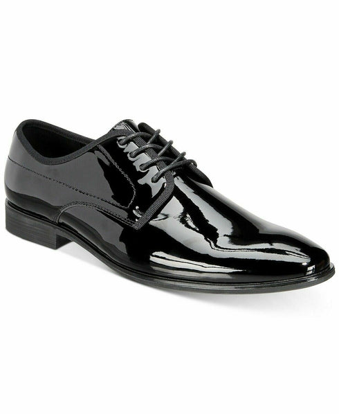 INC International Concepts INC Men's Dorodo Patent Leather Oxfords Black Size 10