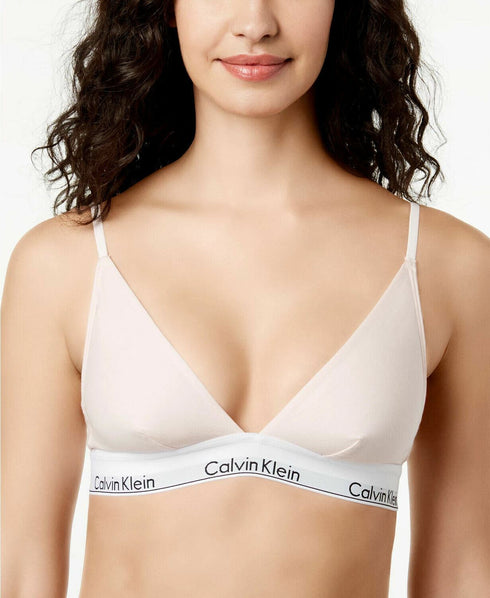 Calvin Klein Modern Cotton Logo-Band Triangle Bralette QF1061 XL