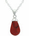 Giani Bernini Red Jasper 18" Pendant Necklace in Sterling Silver