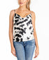 Q & A Tie-Dyed Tank Top Black Tie-Dyed Size Large