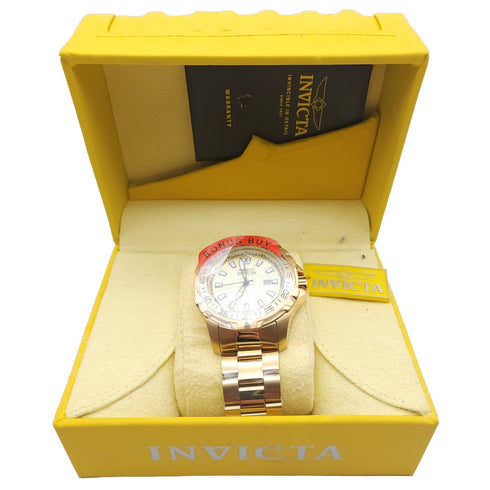 Invicta Men's Pro Diver Quartz Watch with Stainless Steel Strap Gold 25786