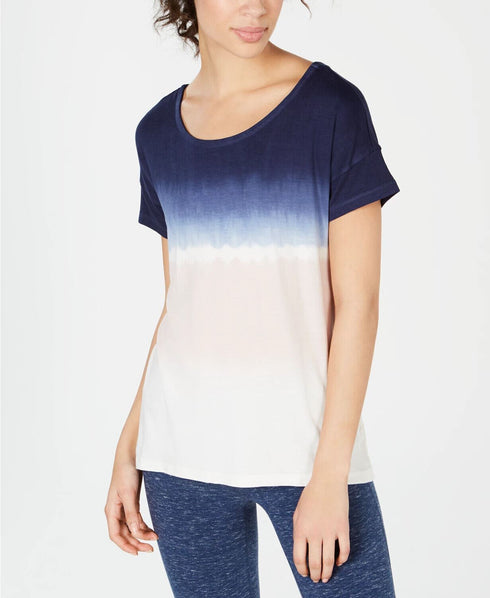 Ideology Tie-Dyed Strappy Back High Low Hem T-Shirt Women's X-Large