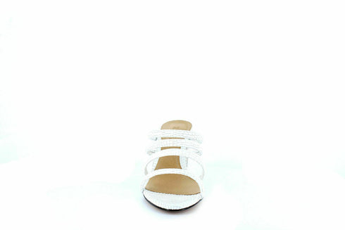 Schutz | Felisa Block-Heel Sandals | White Size 8