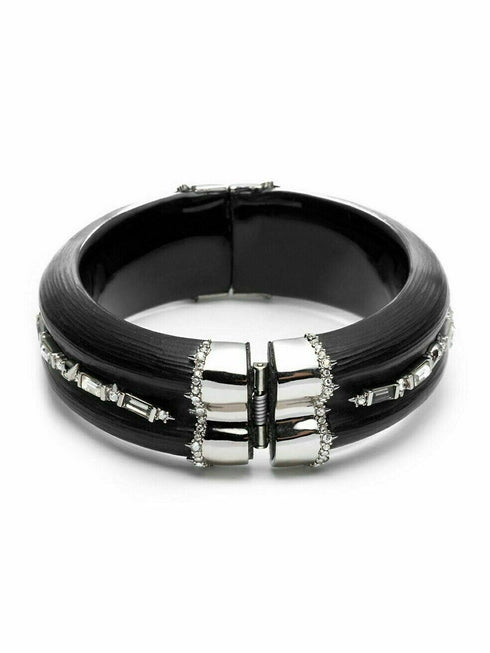 Women's Alexis Bittar Winter Paisley Crystal Baguette Hinged Bangle