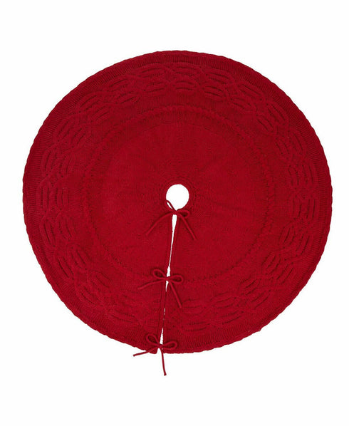 Glitzhome 52"D Knitted Christmas Tree Skirt MSRP $100