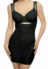 WACOAL Reshape Inside Edit Open Bust Firm Control Black Slip Dress NEW Womens M