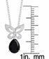 Sapphire Butterfly 18" Pendant Necklace (1-1/5 ct. tw.) in Sterling Silver
