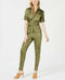 TENZ CVLT Corset Zip Jumpsuit Olive Green Size Medium