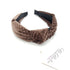 Lulla Collection Bindya Brown Velvet knotted Headband