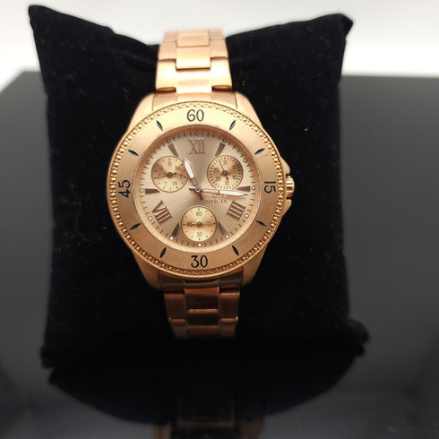Invicta Women's 21684 Angel Analog Display Quartz Rose Gold Watch