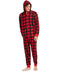 Family PJs Mens Holiday Christmas Plaid One-Piece Pajamas Loungewear L