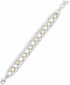 Lucky Brand Two-Tone Triple-Row Link Bracelet