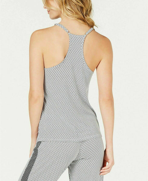 Alfani Ultra Soft Positive-Negative Geo Diamond Printed Pajama Top, Size XXL