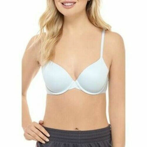 Calvin Klein Women's Perfectly Fit Lightly Lined Memory, Baby Blue, Size 32C