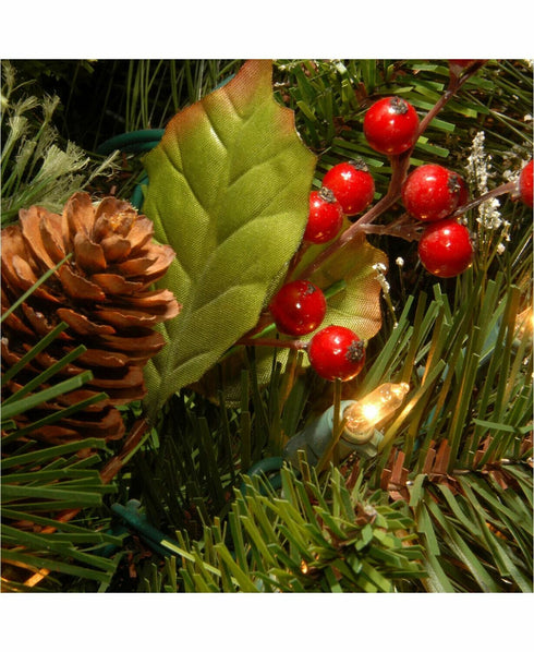 National Tree Company Wintry Pine 7.5 ft Tall With 650 Clear Lights New