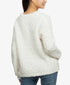 Hippie Rose Juniors' Plush Crewneck Pullover Sweater White Size XS