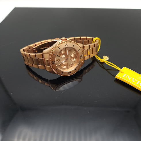 Invicta Women's 21684 Angel Analog Display Quartz Rose Gold Watch