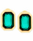 Anne Klein Gold-Tone Stone Stud Earrings & Face Mask Set