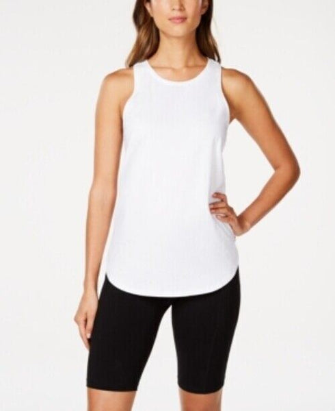 Calvin Klein Women's Ruched Back Tank Top White Size XL