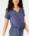 Alfani Super Soft Henley Pajama T-Shirt XS