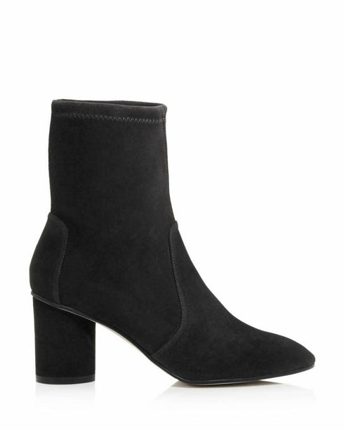 Stuart Weitzman Women's Margot Booties Dolce Luxe Suede $575 Black Size 6.5 M