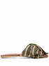 BROTHER VELLIES Burkina Striped Sandal Green Size 6M