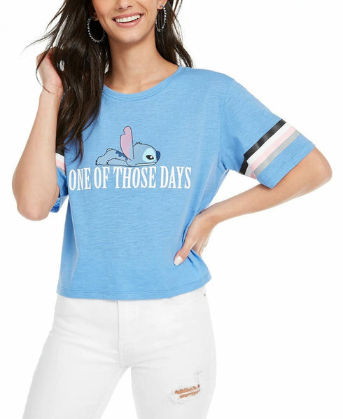 Freeze 24-7 Disney Juniors' Stitch Graphic T-Shirt Size Small