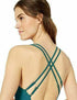MSRP $98 Jessica Simpson Plunging Strappy One Piece Chop & Change Cameo Size XL