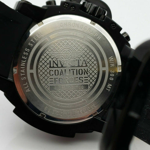 Invicta Men's Watch 22279 Coalition Forces Chronograph MOP Dial Rubber Band