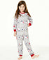 Family PJs Kids Unisex Polar Bear Cozy Fleece Pajama Holiday Size 2T-3T