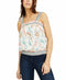 Crave Fame Juniors' Printed Smocked Bubble Tank Top Size XS
