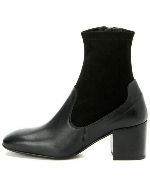 Aquatalia Cammie Weatherproof Leather Bootie Women's Black Size 10M