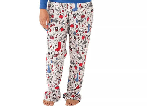 Muni Munki Womens Snoopy Holiday Family Pajama Pants Size 2XL