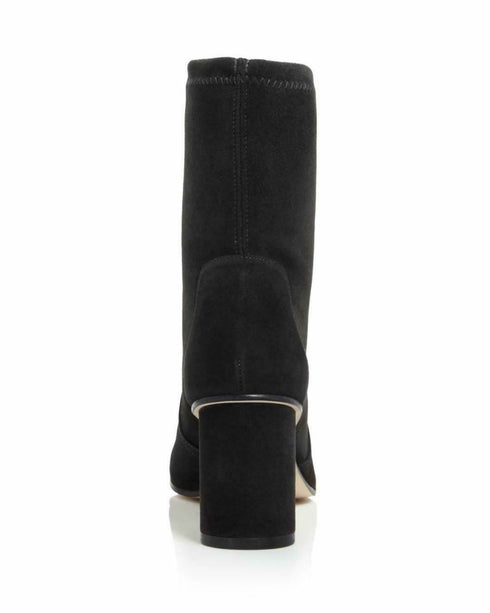 Stuart Weitzman Women's Margot Booties Dolce Luxe Suede $575 Black Size 6.5 M