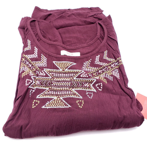 Mossimo Garnet Rose womens Blouse Size 3X New