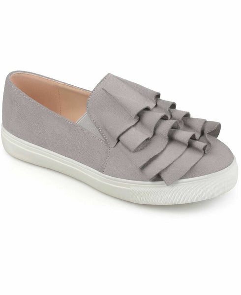 Women's Journee Collection Women's Glint Sneakers Gray Size 8M