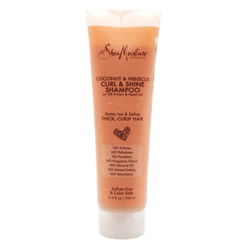 SheaMoisture Coconut Hibiscus Curl Shine & Shampoo W/Neem Oil & Silk Protein