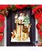 Designocracy by Susan Winget Ivory Santa Outdoor Wall and Door Decor 24" x 18"