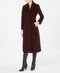 Forecaster of Boston Womens Maroon Pocketed Wrap Evening Coat Size 8