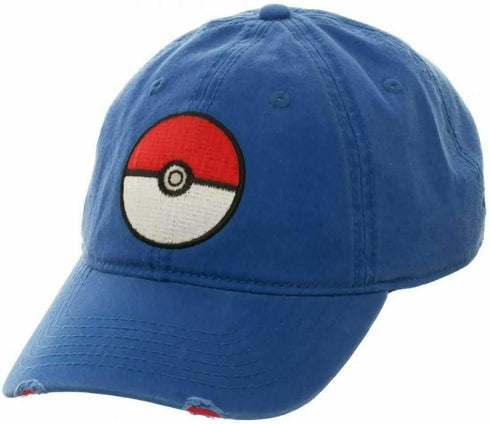 BIOWORLD Pokémon XY Blue Adjustable Dad Snapback Cap Hat