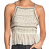 Free People Womens Camille Embroidered Bead Embellished Camisole Ivory Sz. Small