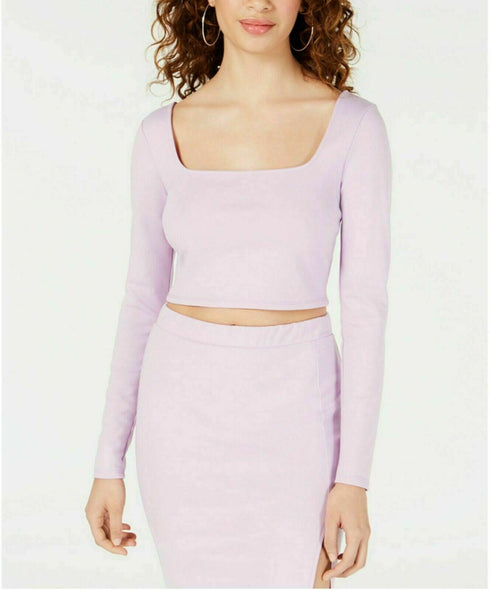 Material Girl Orchid Bloom Square Neck Crop Top Size Small MSRP $39.50