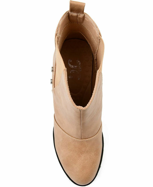 Women's Journee Collection Women's Comfort Jessie Bootie Tan Size 8.5M