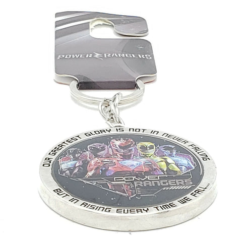 Power Rangers Circle Keychain With The Motto - New
